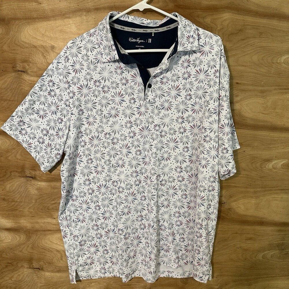Walter Hagen 11 Mens Short Sleeve Shirt XL Golf Pickleball Athletic Polo Shirt